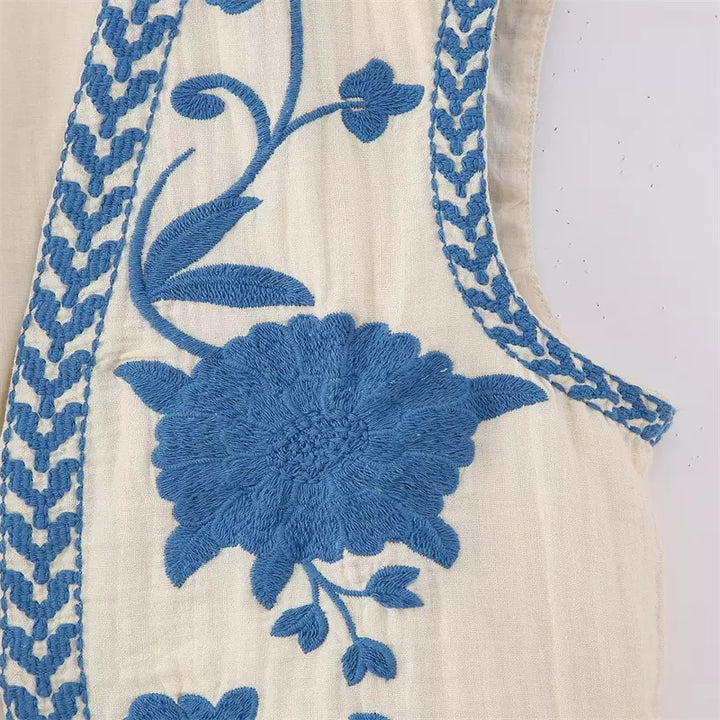 Levoire | Gilet À Fleurs Brodé