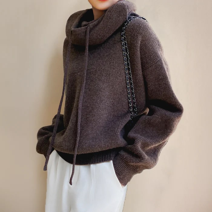 Levoire | Pull À Capuche Élégante Grande Taille Pour Femmes