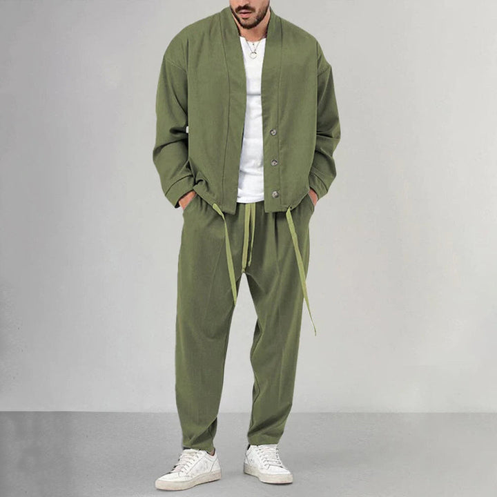 Levoire | Chemise Et Pantalon Long À Manches armeenavihre vert