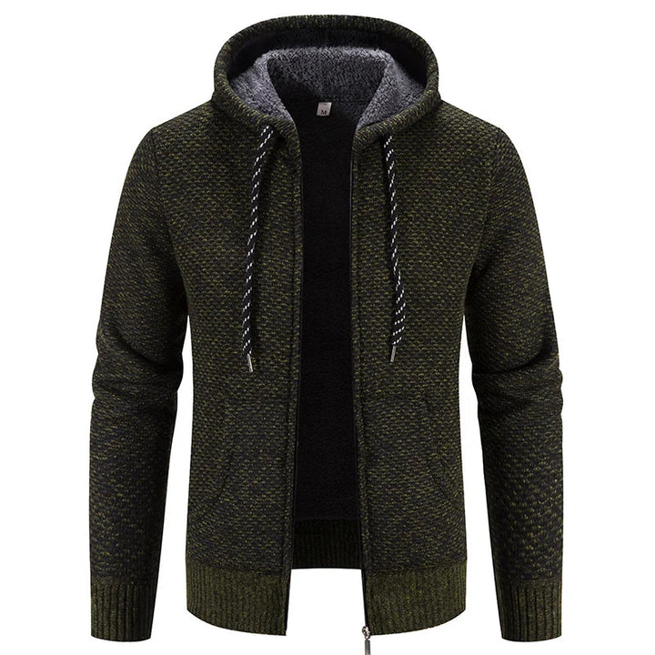 Levoire | Pull Torsadé Élégant Vert olive