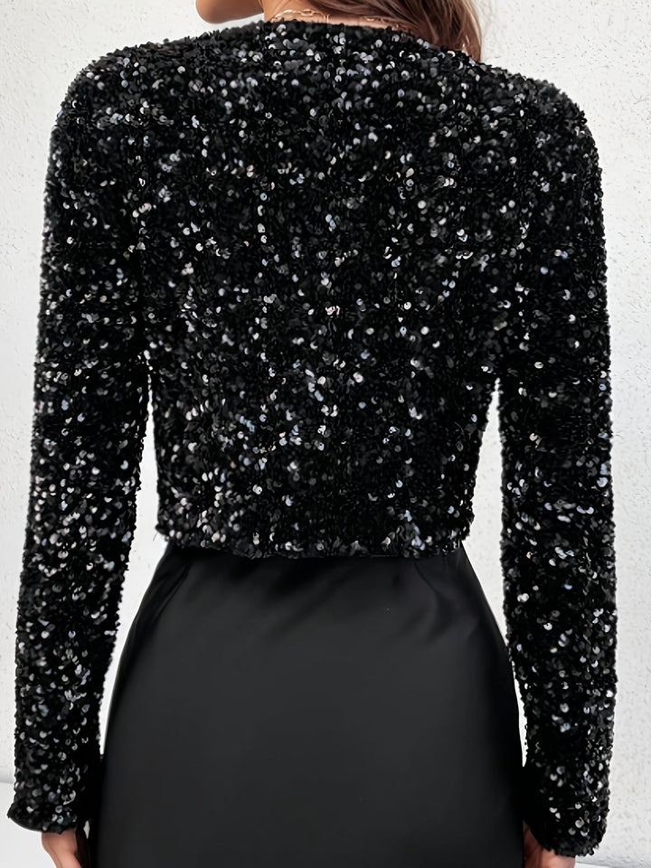 Levoire | Top Glamour Avec Sequins Et Fermeture À Boucle