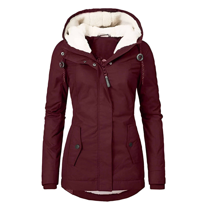Levoire | Veste De Pluie Femme Avec Capuche Bordeaux