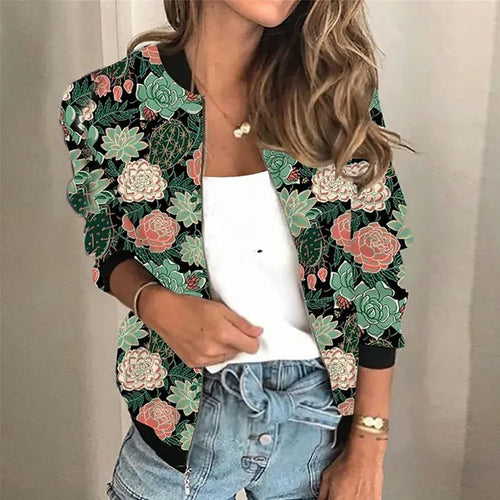 Levoire | Veste À Zip Imprimée