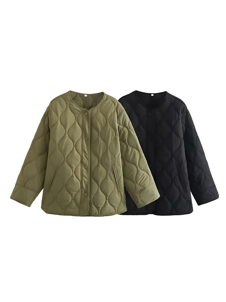 Levoire | Veste Longue À Col Rond Chaud