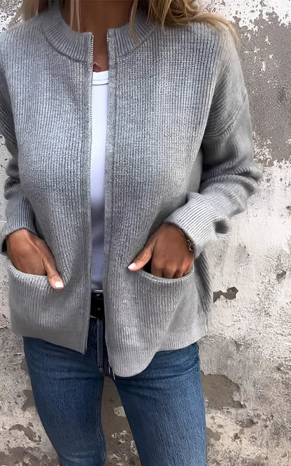 Levoire | Pull À Manches Longues Avec Poches Gris