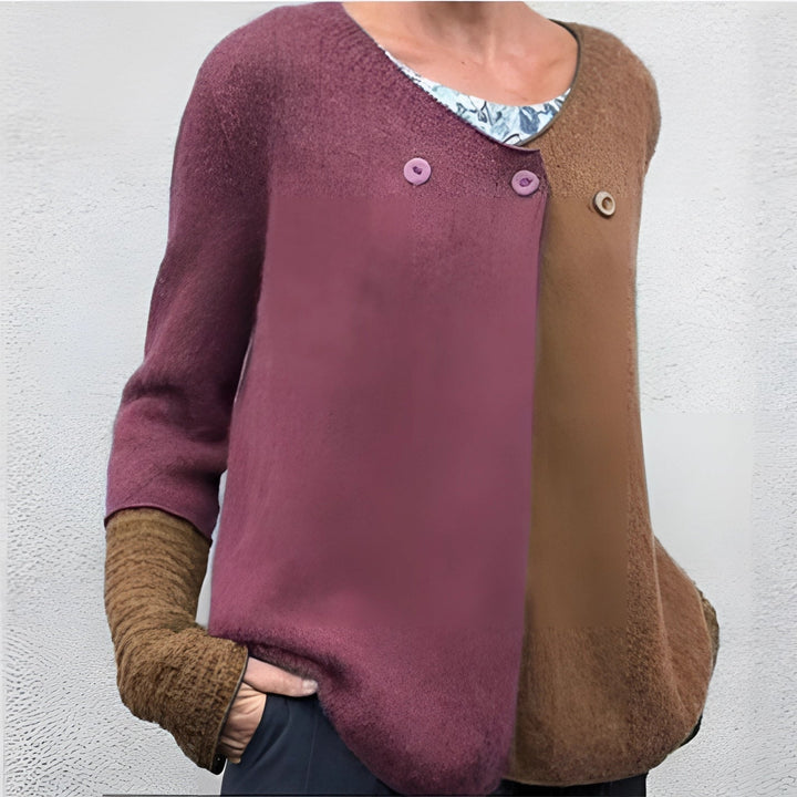 Levoire | Pull En Laine À Col Rond À Manches Longues Braun