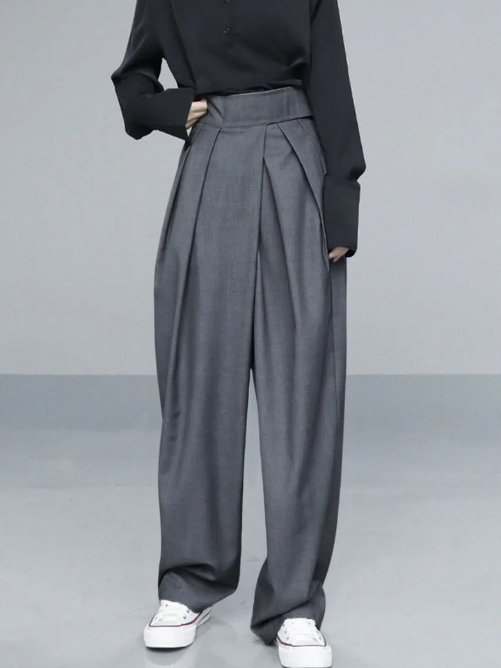 Levoire | Pantalon À Jambes Larges Avec Fermeture Gris