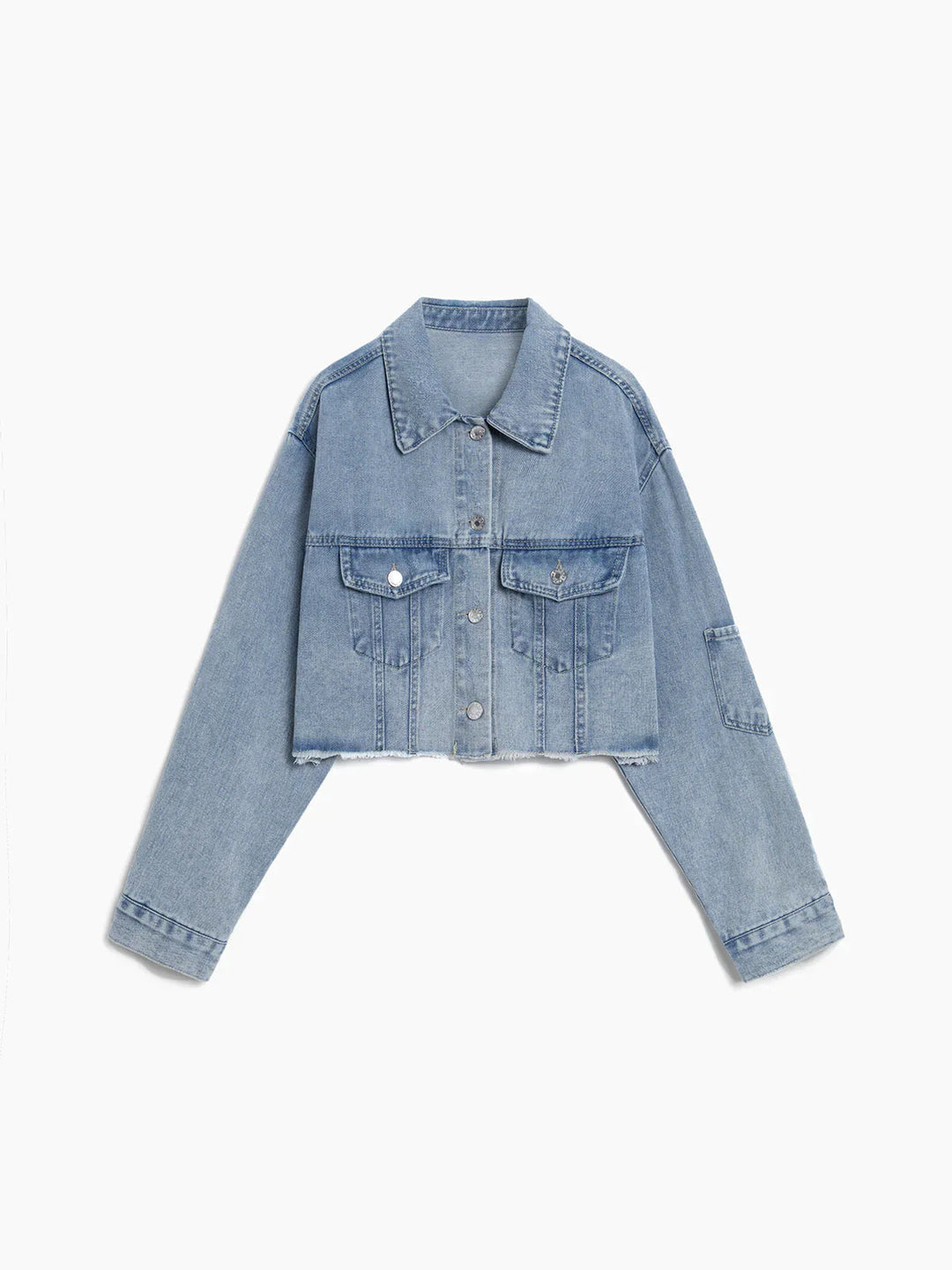 Levoire | In Love Denim Crop Veste Bleu
