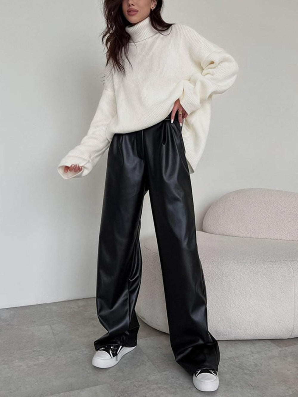 Levoire | Femmes Leggings En Simili Cuir Élégants Et Confortables
