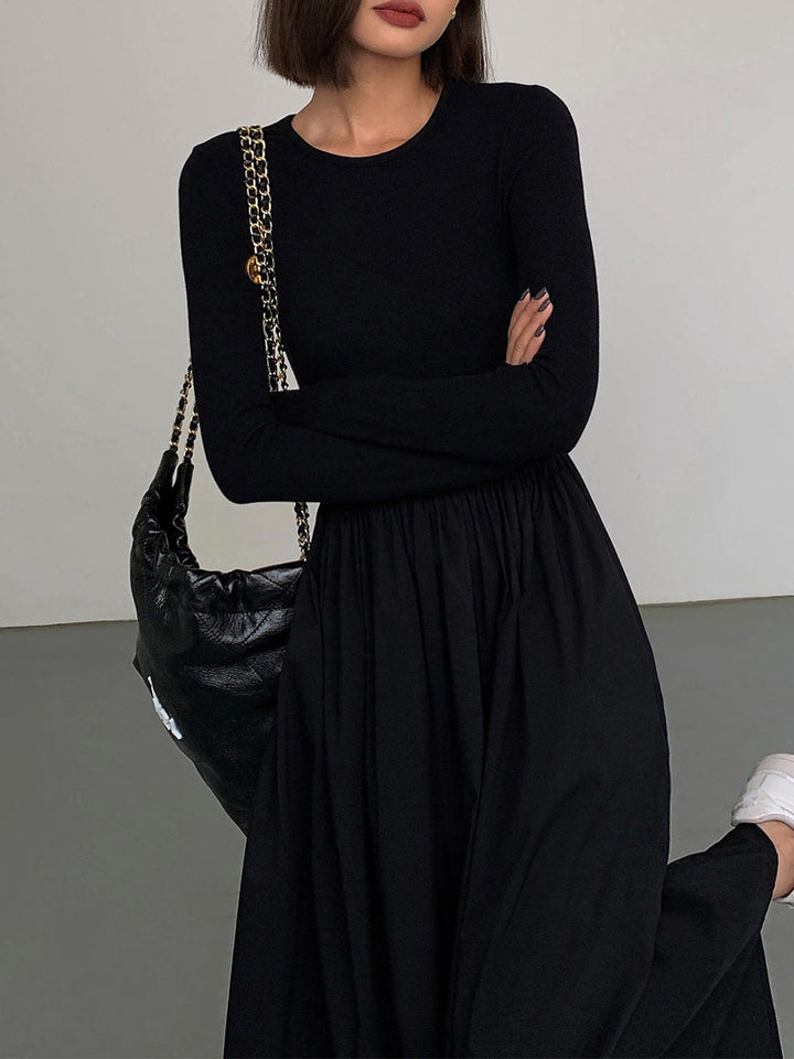 Levoire | Robe À Manches Longues Avec Poches Noir XL