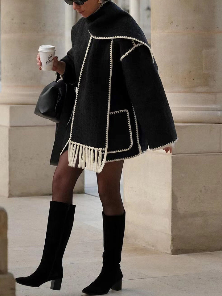 Levoire | Manteau Oversize Avec Écharpe