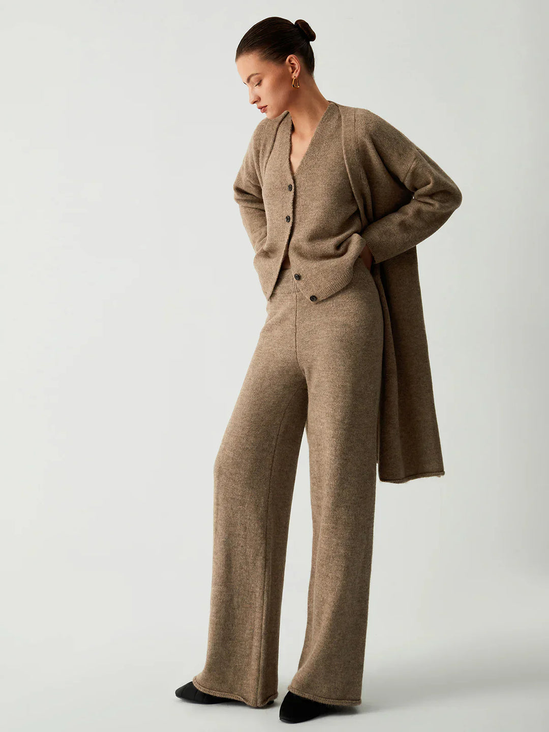 Levoire | Pull-Over À Capuche Long Ensemble Trois Pièces