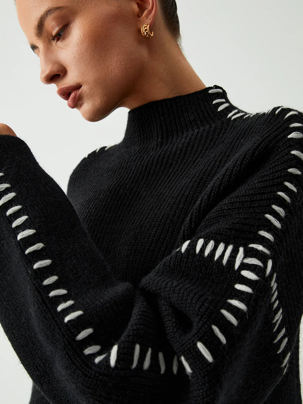 Levoire | Le Focus Ylipitkä Col Montant Pullover