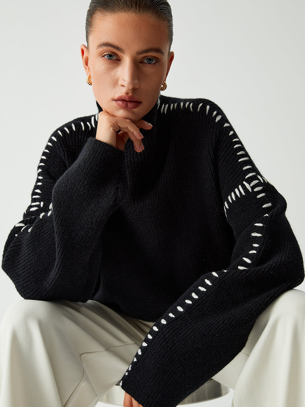 Levoire | Chic Détail En Tricot Pulls En Laine