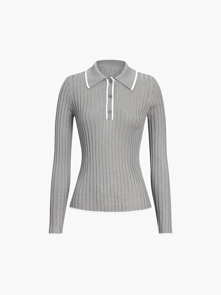 Levoire | Polo Esthétique Pull Gris