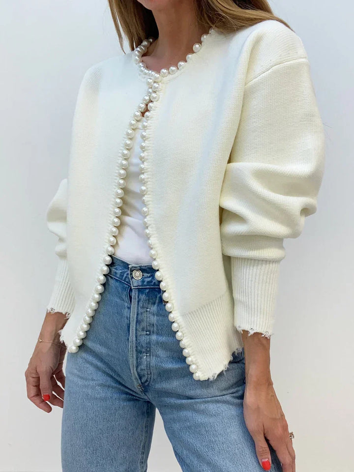 Levoire | Coupe Bords Français Cardigan Beige