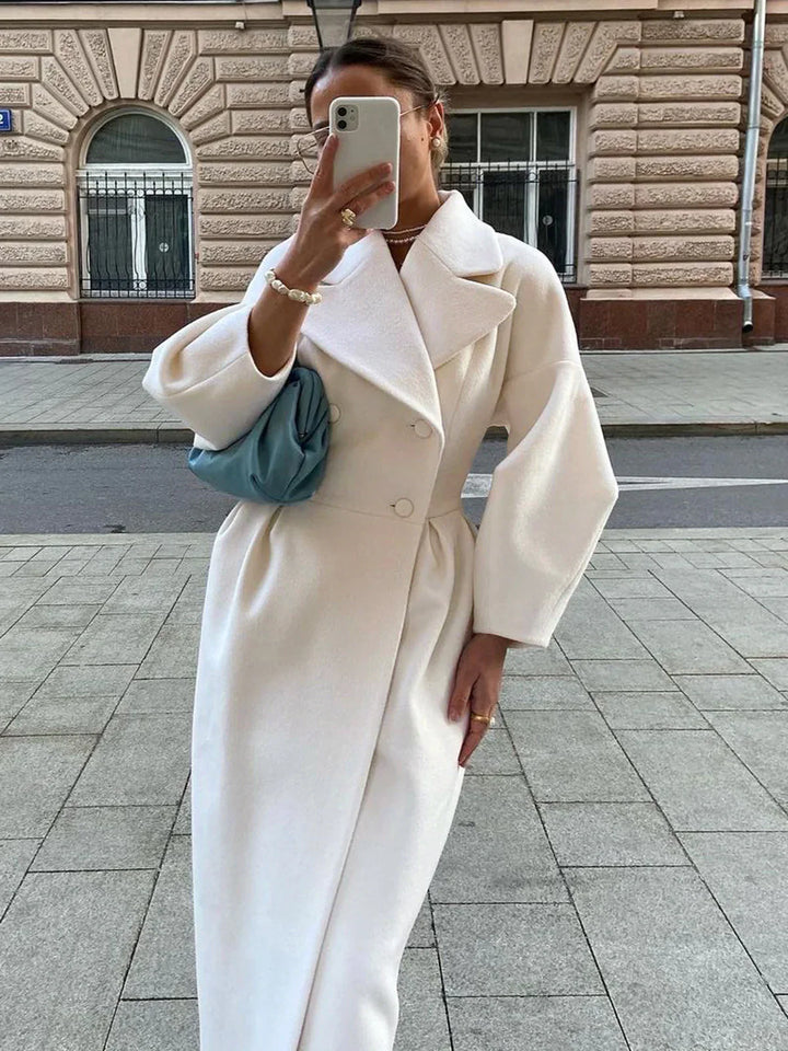 Levoire | Paris Manteau Trench Inversé Blanc