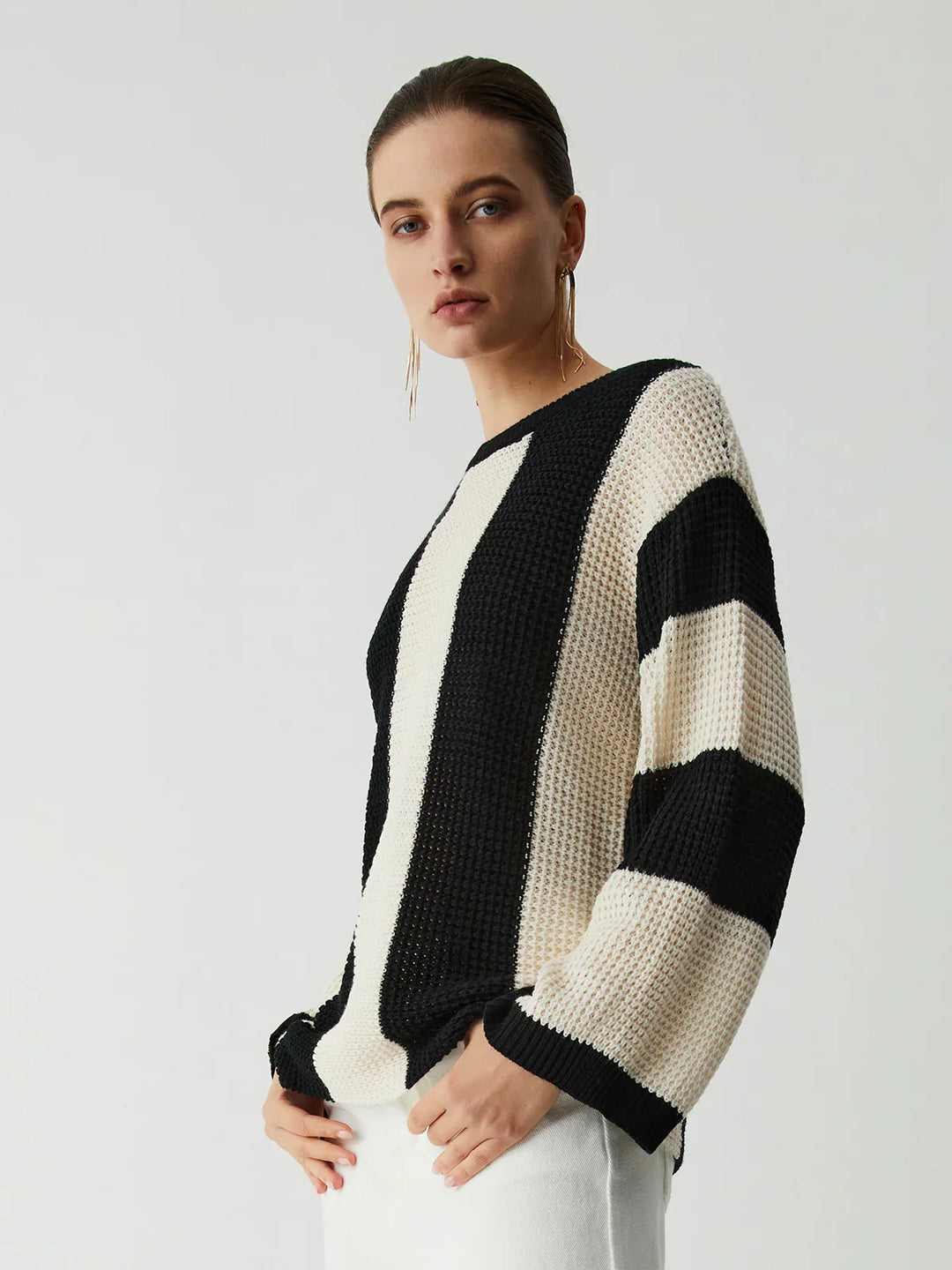 Levoire | Rayé Pointelle Tricot