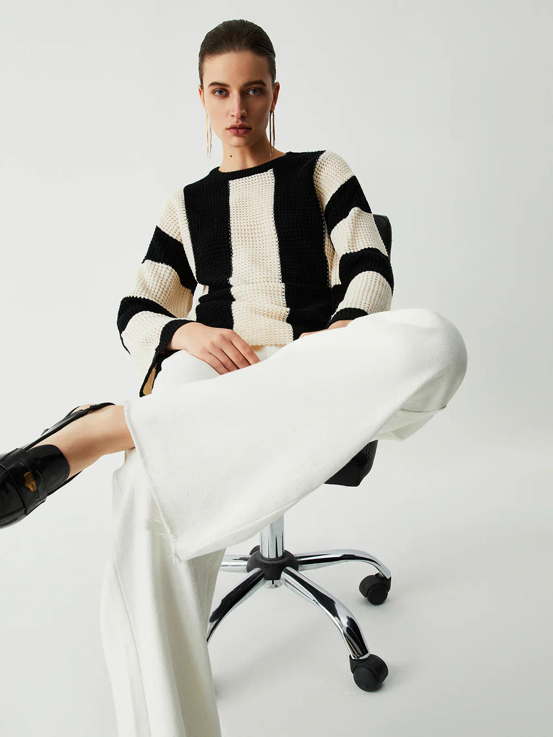 Levoire | Rayé Pointelle Tricot