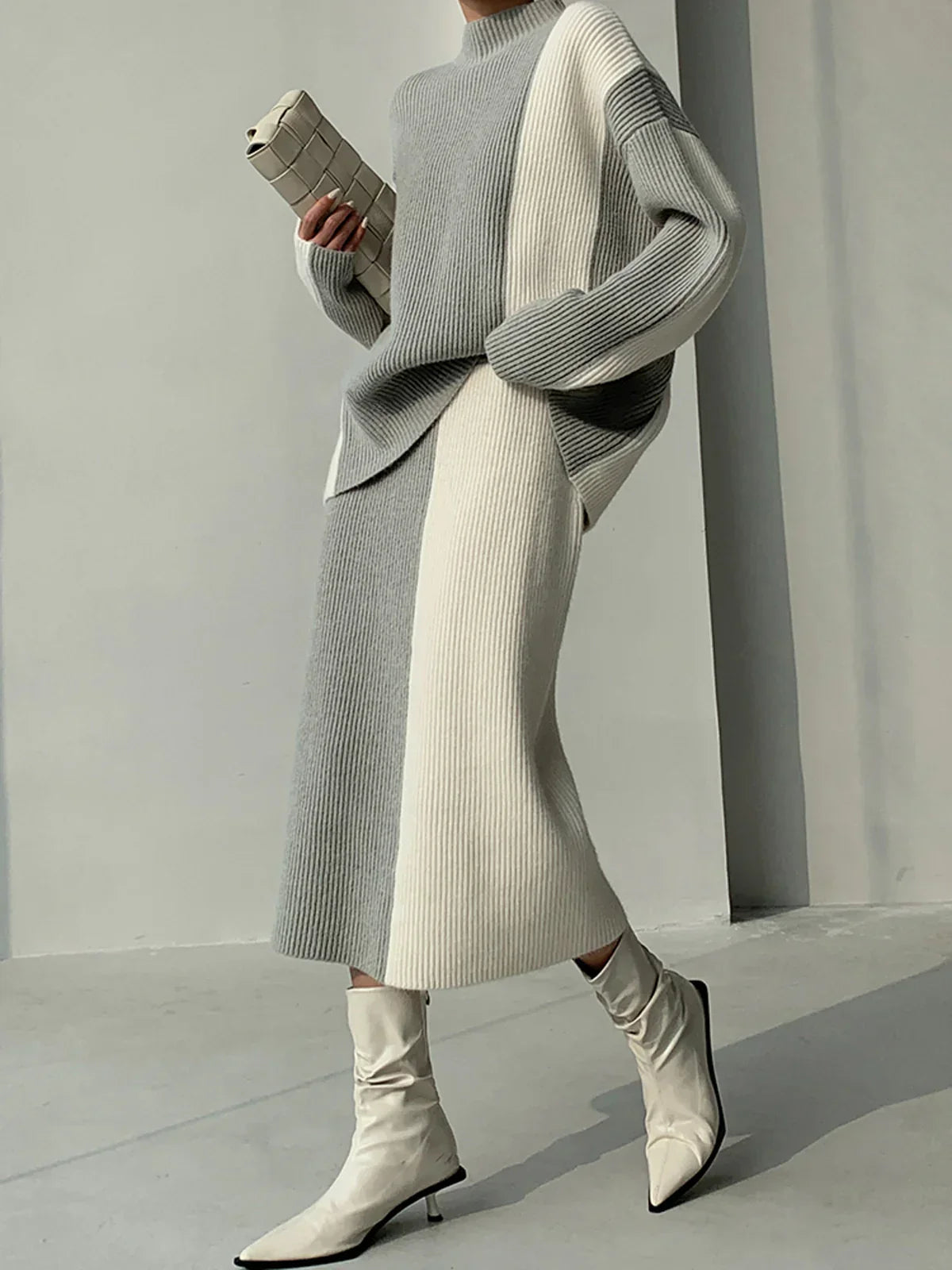 Levoire | Ensemble Jupe Tricot À Deux Pièces