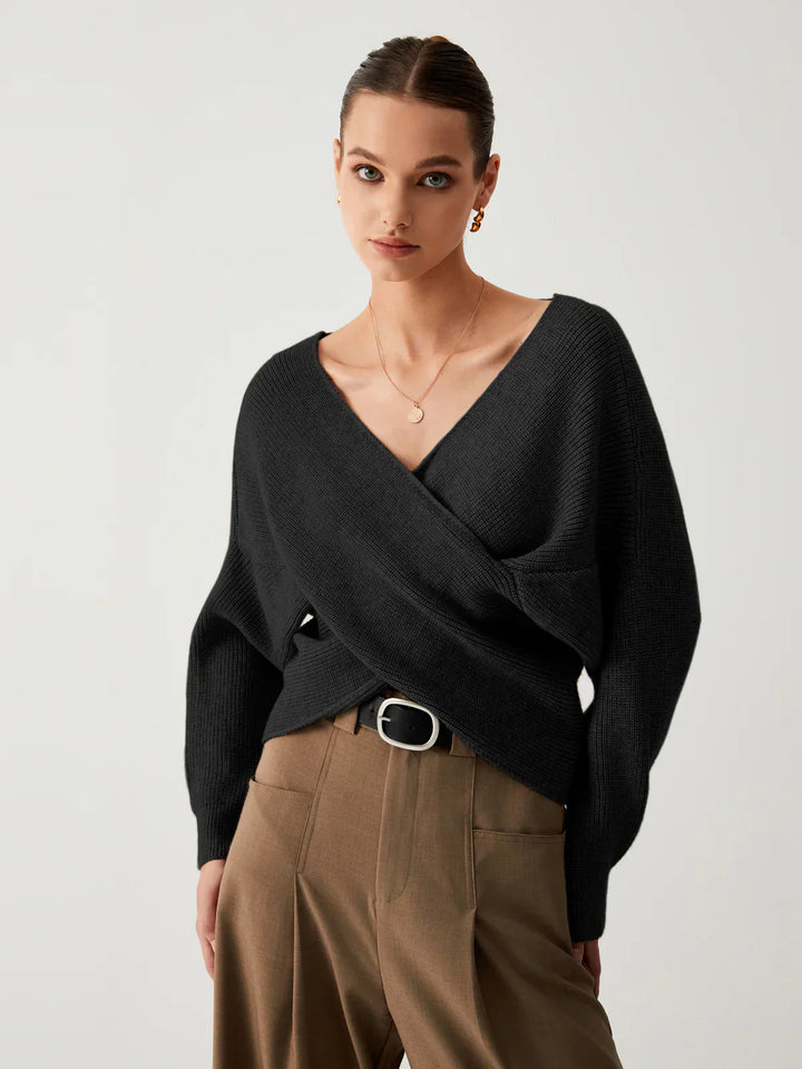 Levoire | Mon Cœur Oversized Crop-Pull Noir