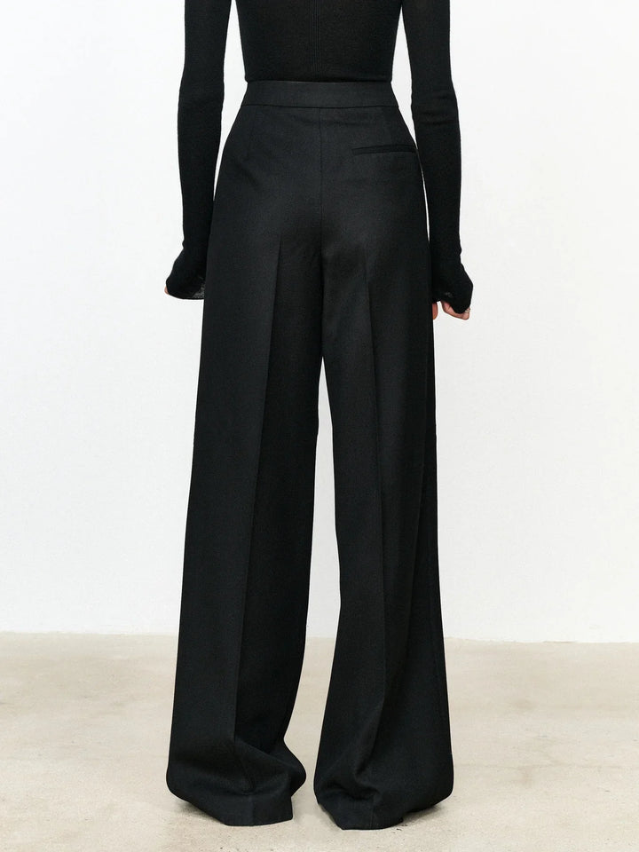 Levoire | Layer-Button Coupe Droite Robe Pantalon