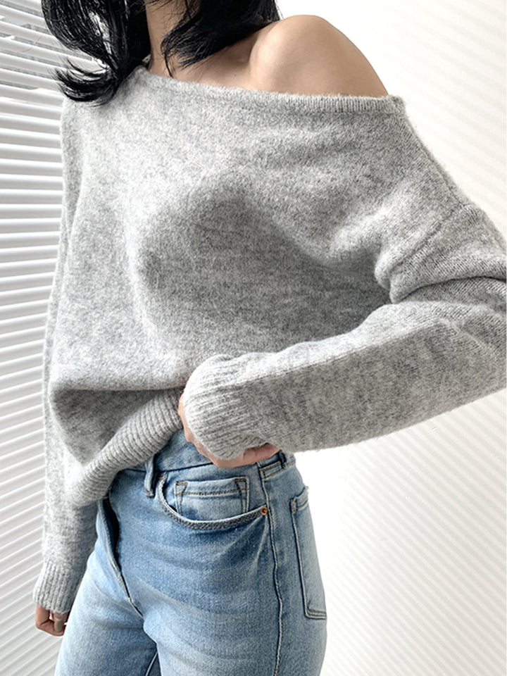 Levoire | Pull Asymétrique Avec Une Épaule Gris