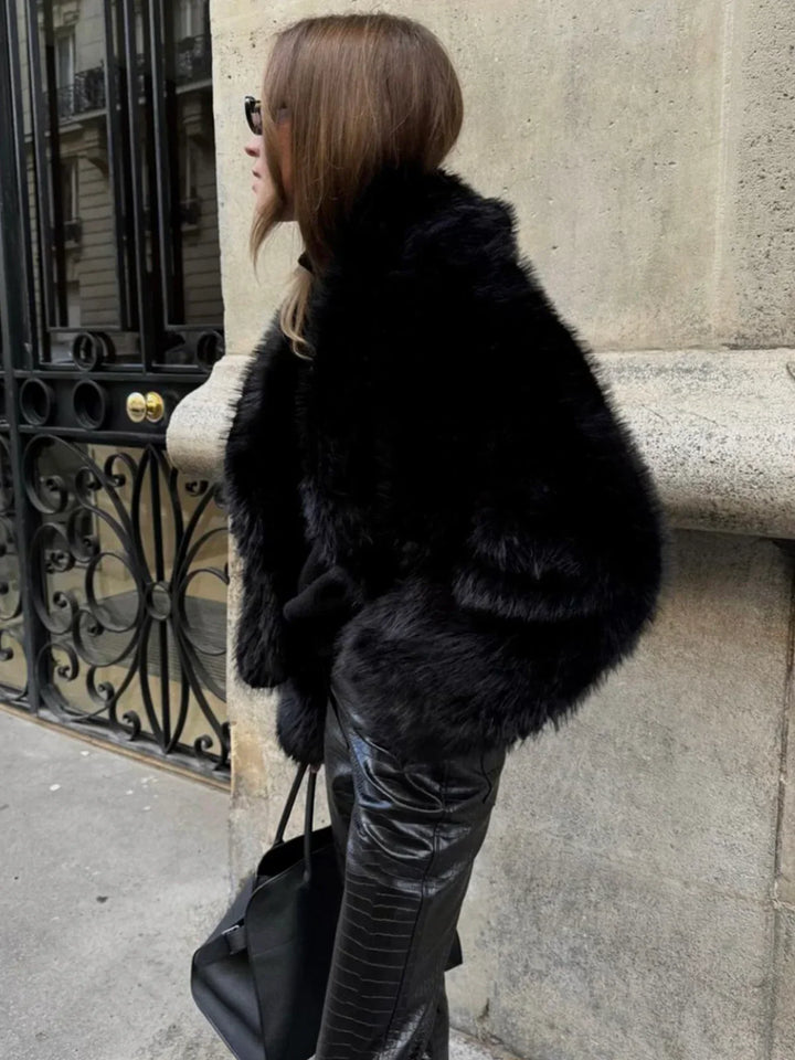 Levoire | Manteau En Fausse Fourrure À Col