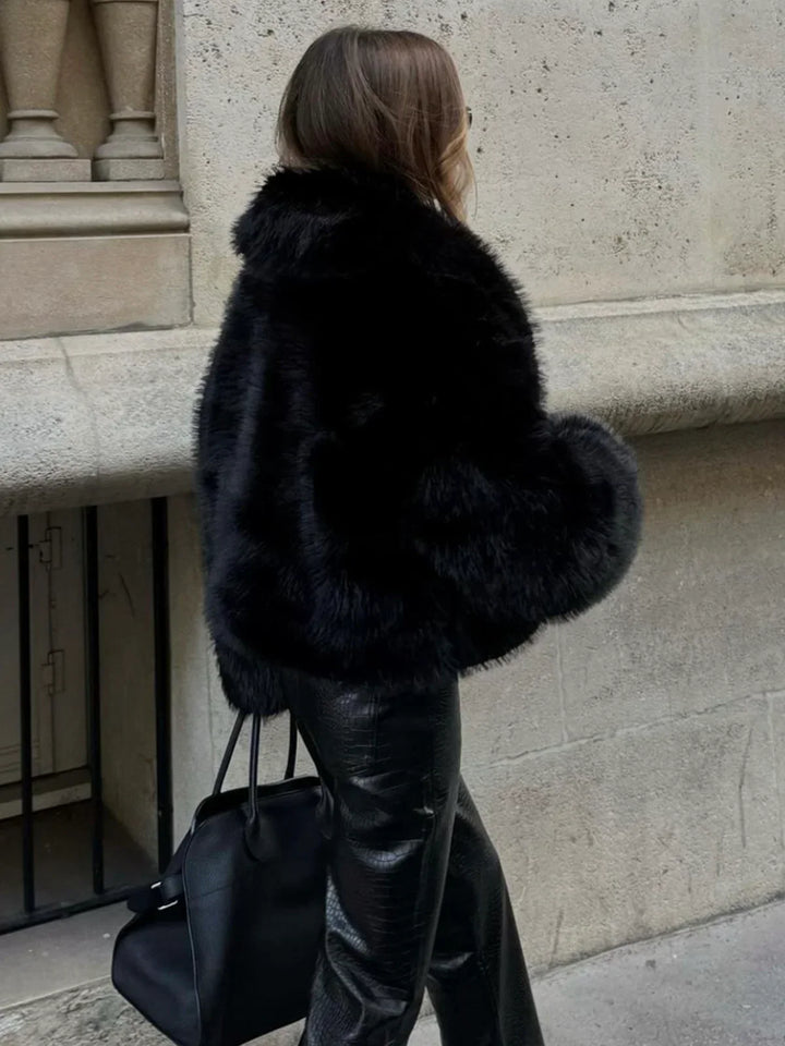 Levoire | Manteau En Fausse Fourrure À Col