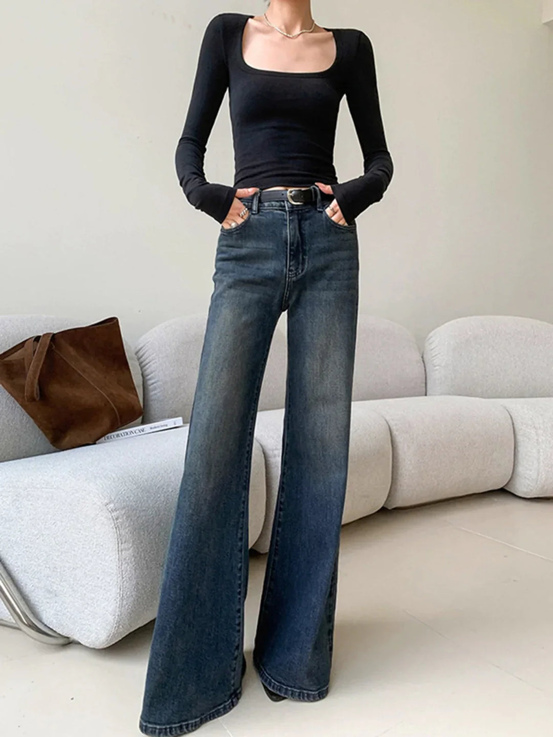 Levoire | Denim Pesticides Grandes Jambes Jeans
