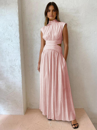 Levoire | Robe Maxi Avec Découpe Taille Pour Femmes Rosa