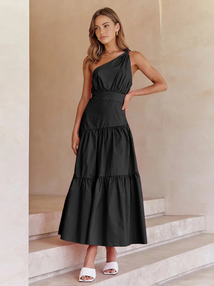 Levoire | Midi Robe Nouée À Hartsiin Noir