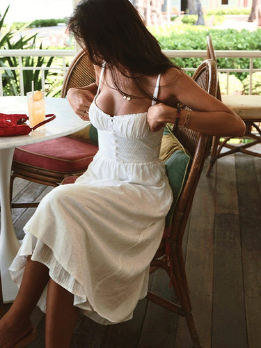 Levoire | Robe Midi Romantique Avec Volants Et Ourlet Pour Femmes