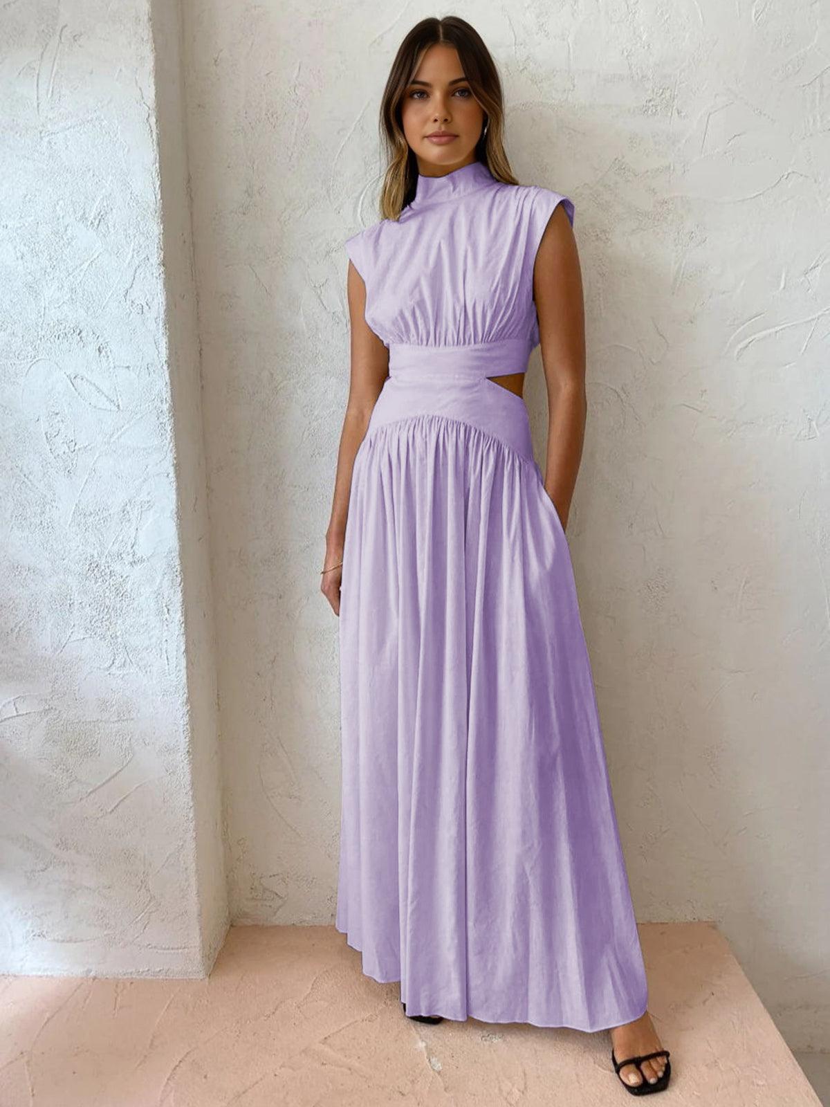 Levoire | Robe Maxi Avec Décolleté À La Taille Pour Femmes Petit