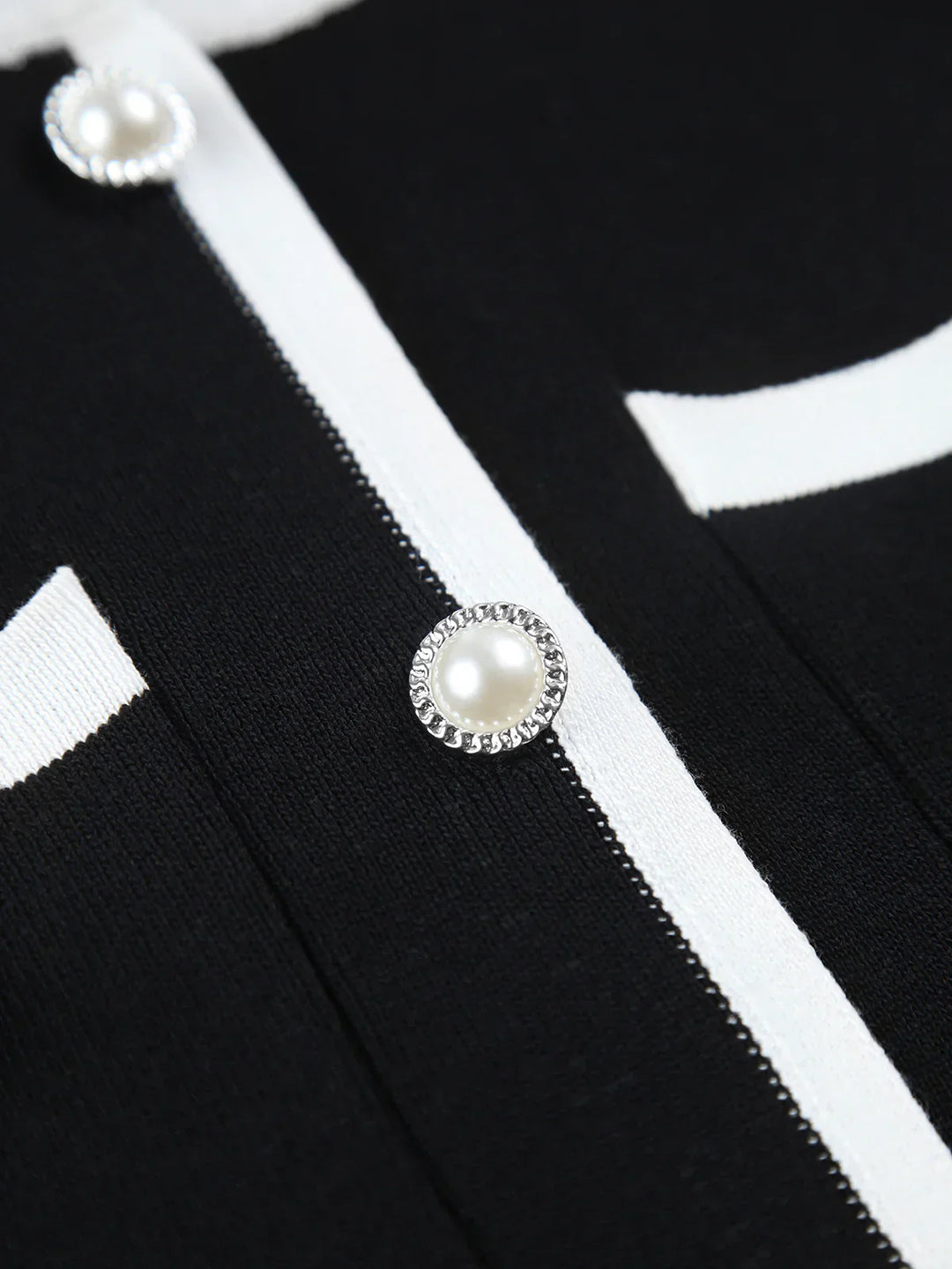 Levoire | Bouton De Poche Robe Pull Sans Manches Courte