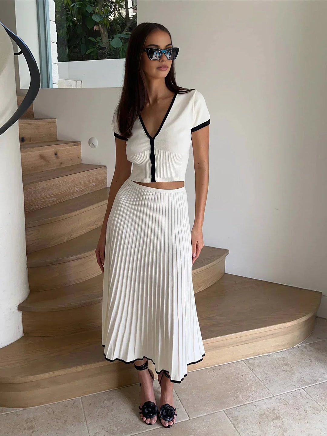 Levoire | Slim Fit Jupe & Haut Ensemble Compatible