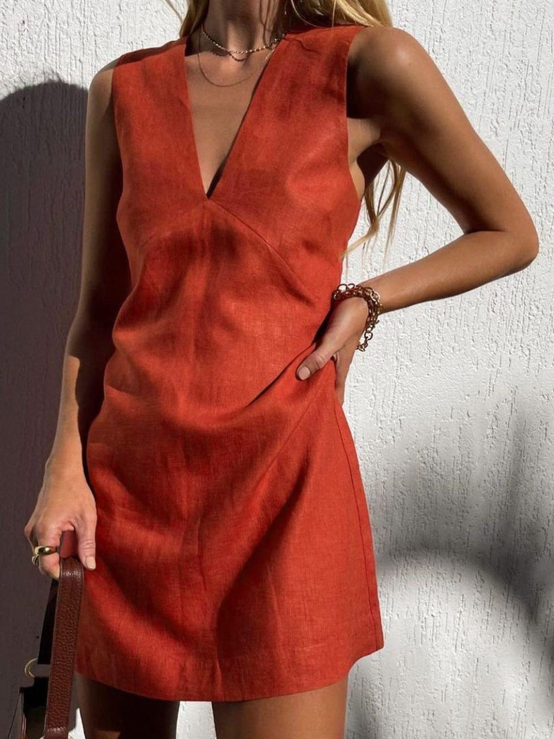 Levoire | Robe D'Été Pour Femmes Élégante Vêtements De Loisirs Légers Rot