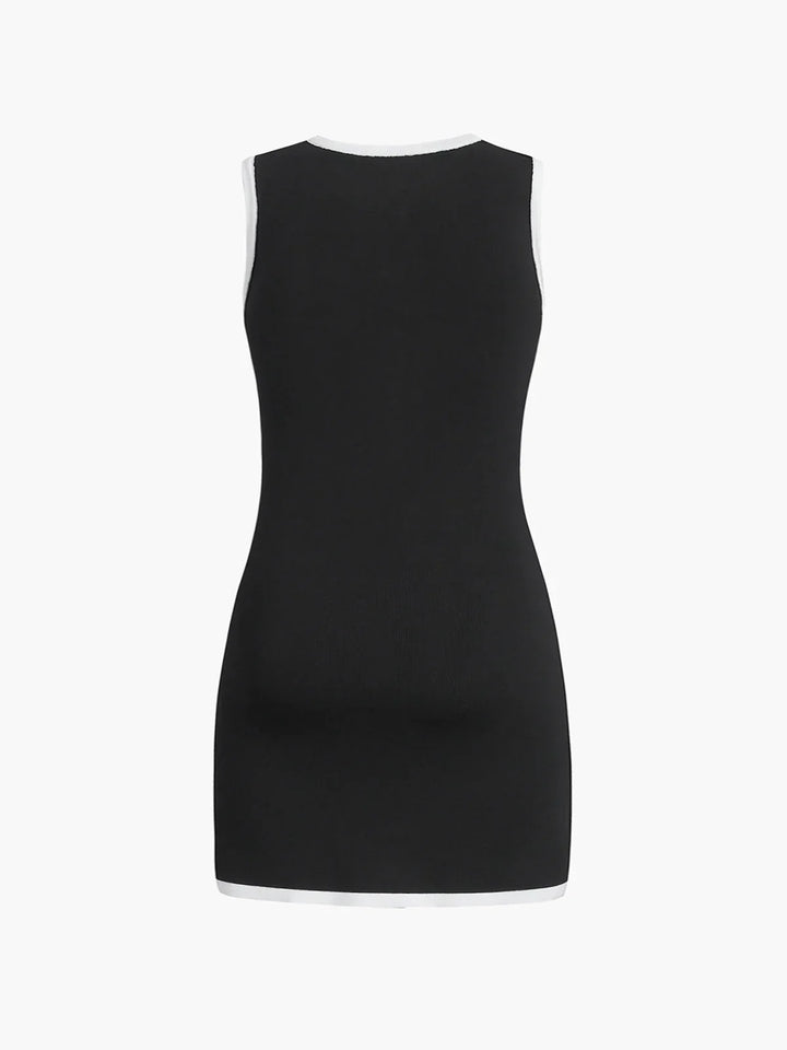 Levoire | Bouton De Poche Robe Pull Sans Manches Courte