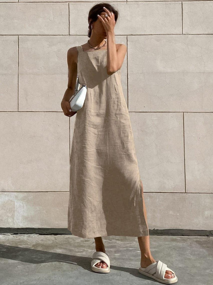 Levoire | Robe Maxi Décontractée En Coton Pour Femmes Pieds