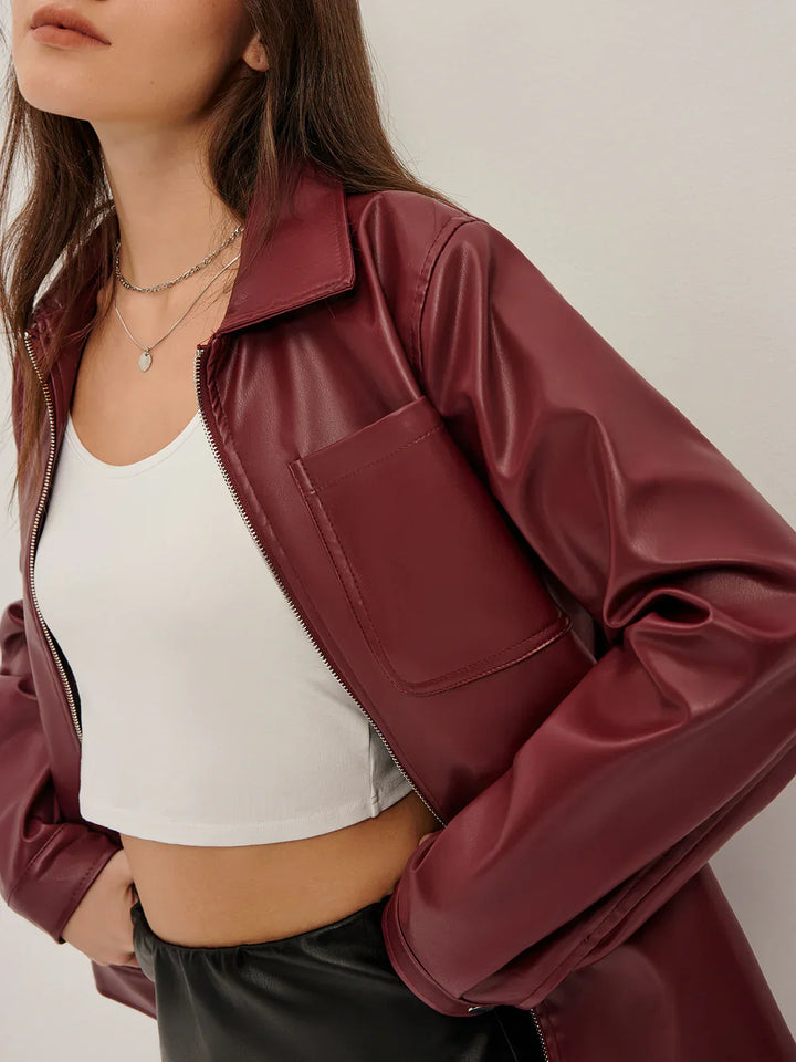Levoire | Veste En Cuir À Fermeture Éclair