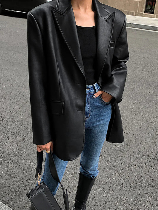 Levoire | Blazer En Cuir