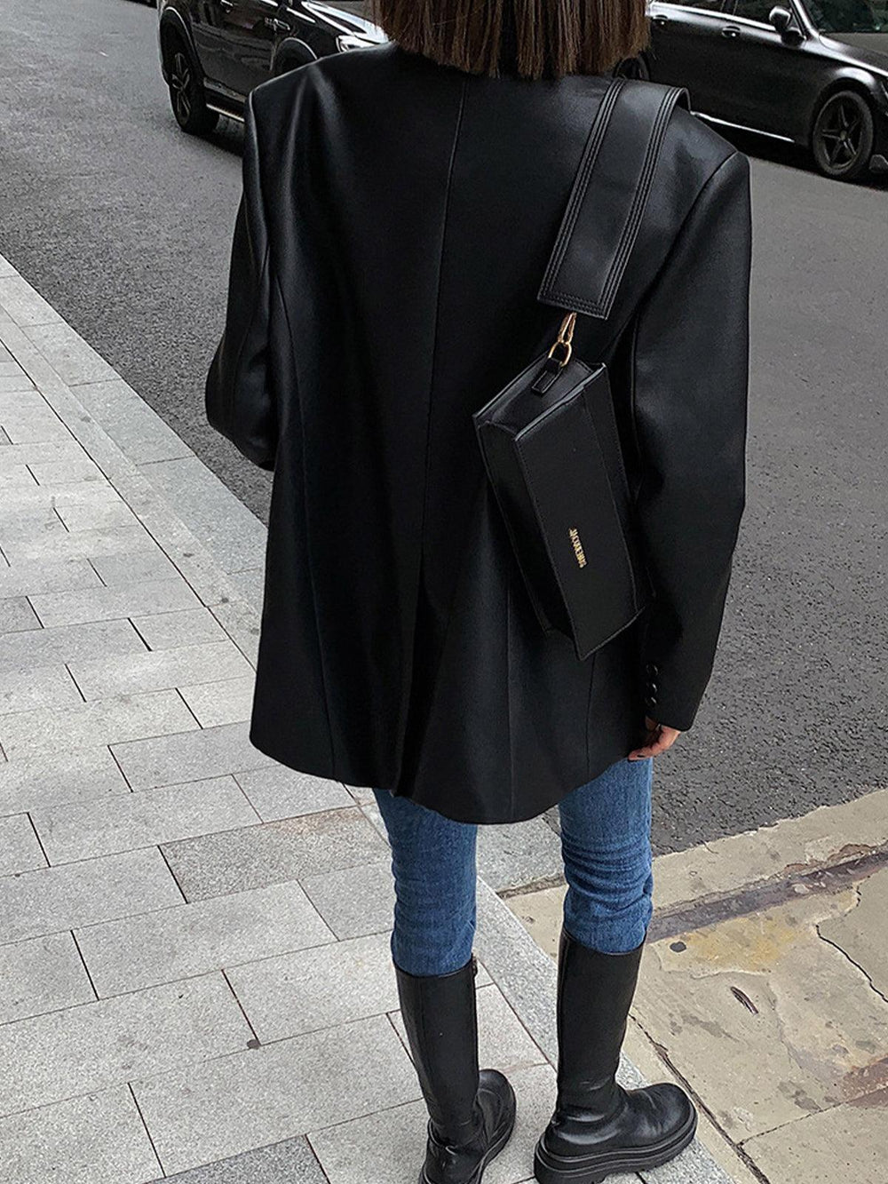 Levoire | Blazer En Cuir Polyvalent
