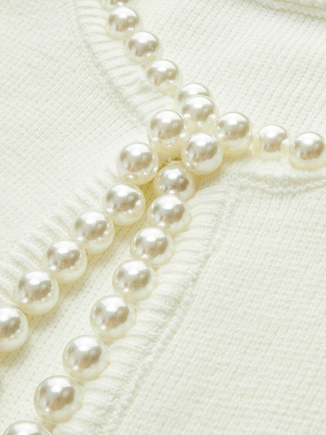 Levoire | Gilet Avec Détails Perlés Et Chemise Côtelée Pour Femmes