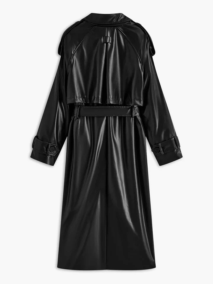 Levoire | Cuir Synthétique Manteau Long