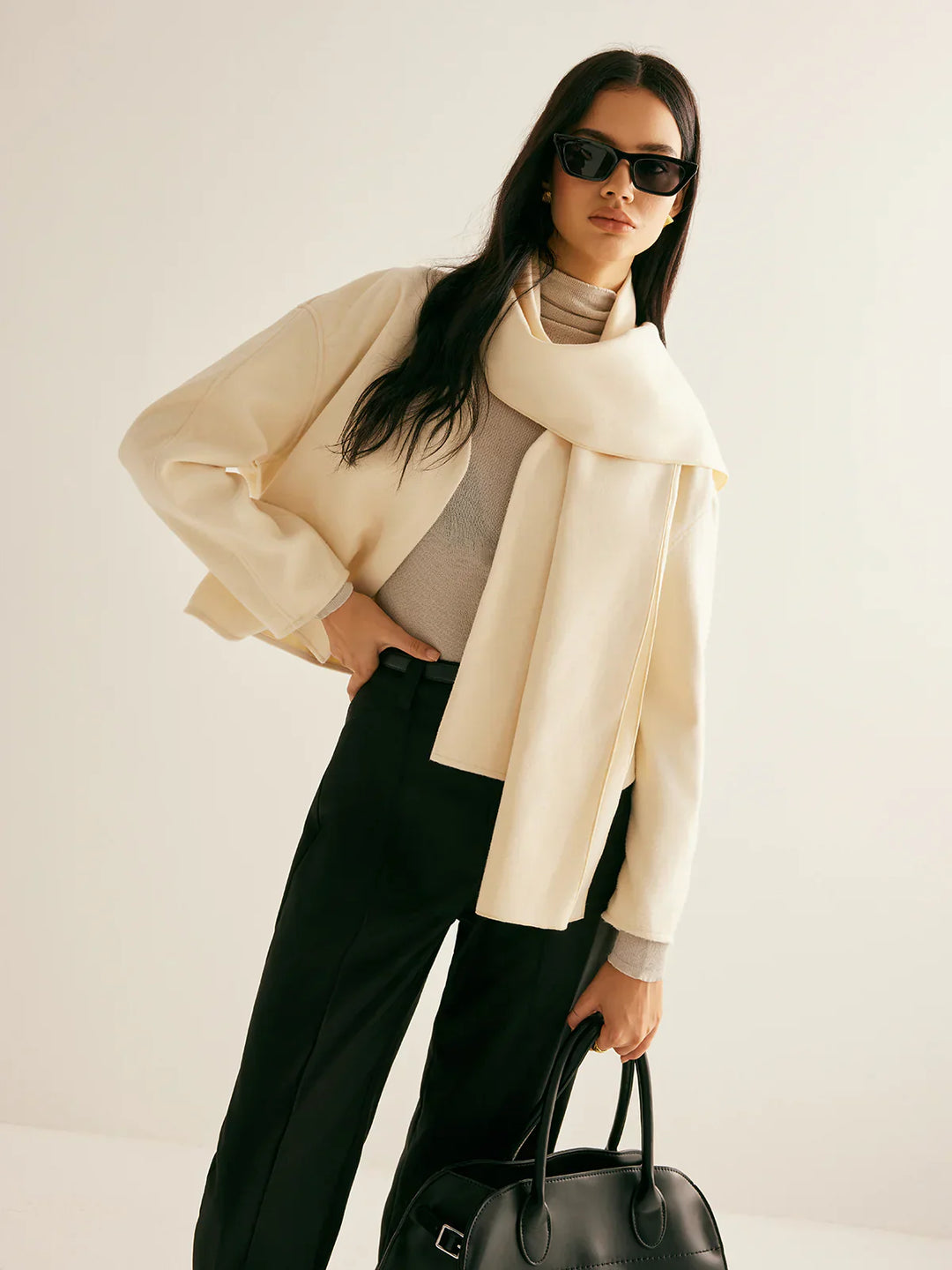 Levoire | Veste Courte Avec Foulard