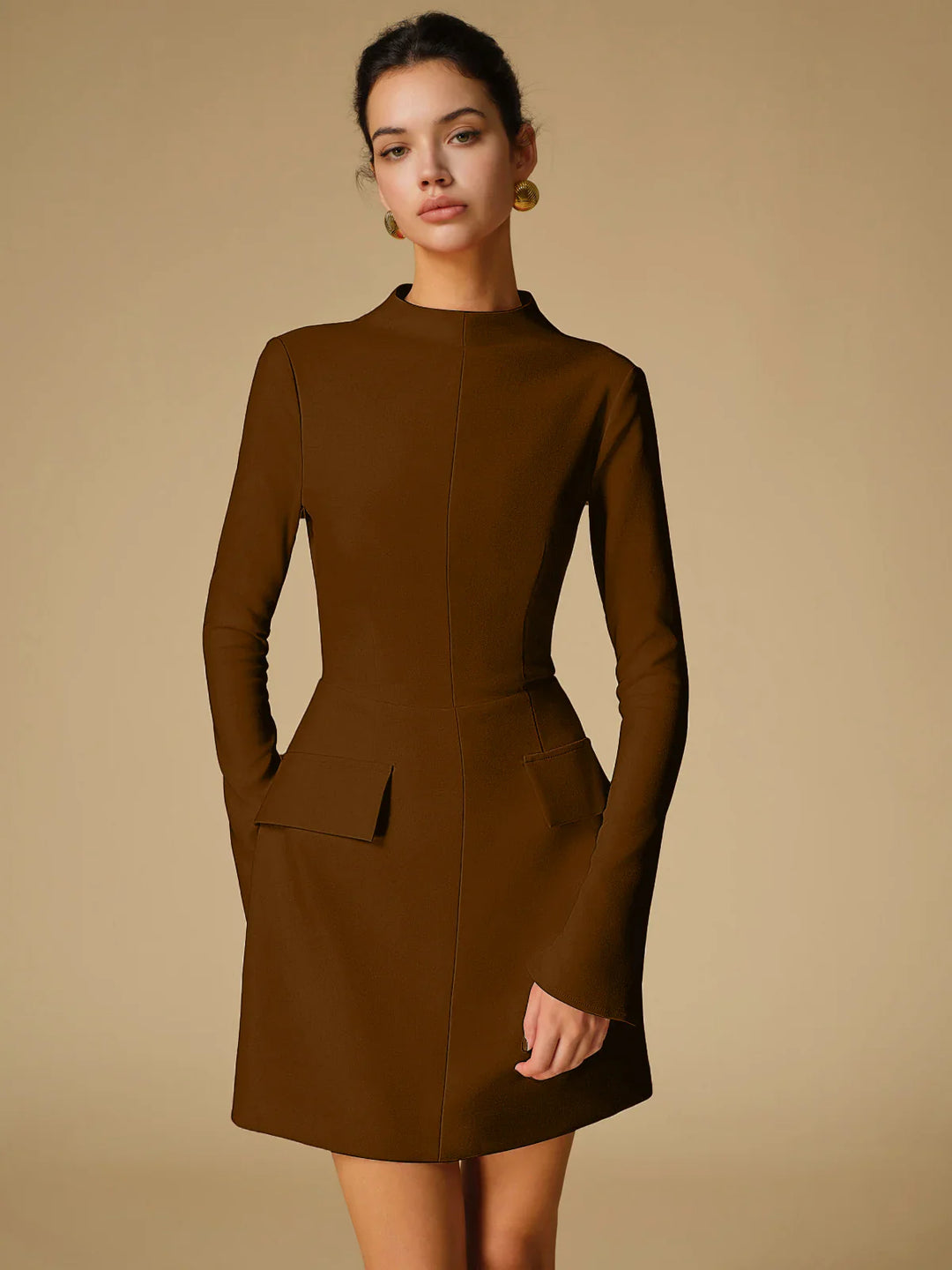 Levoire | Robe Col Montant BRAUN