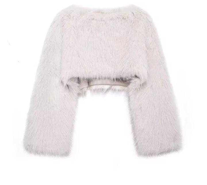 Levoire | Pull En Fausse Fourrure Douce Élégance Et Confort Blanc