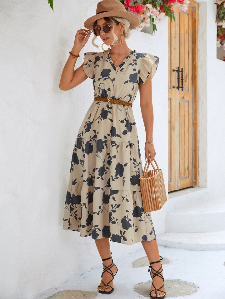 Levoire | Robe d'été élégante avec imprimé
