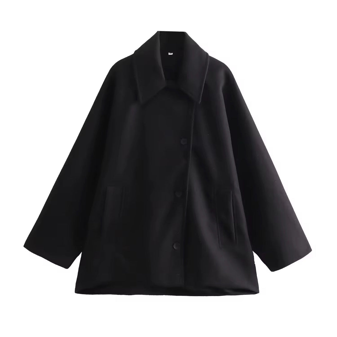 Levoire | Manteau Classique En Beige Noir