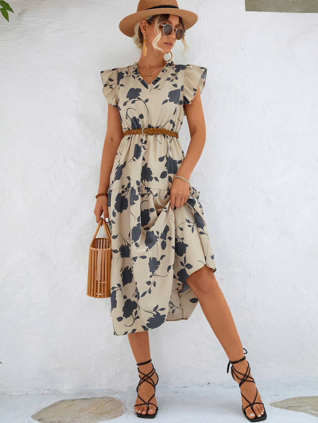 Levoire | Robe d'été élégante avec imprimé